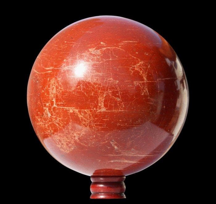 25 cm Rode Jaspis Edelstenen Bol - 20,93 kg Helende, Verzamelen, Mineralen en Fossielen