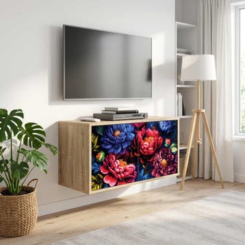 vidaXL Wand gemonteerd TV Kast KIEL 69 x 33 x 40 cm Sonoma, Verzenden, Nieuw