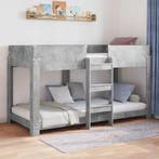 vidaXL Stapeld bed voor kids Beton Grijs 80 x 200 cm Bewerkt, Verzenden