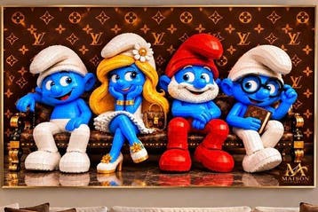 Lego Merchandise - Maison d’Art - The Smurfs Family Luxury, Nieuw