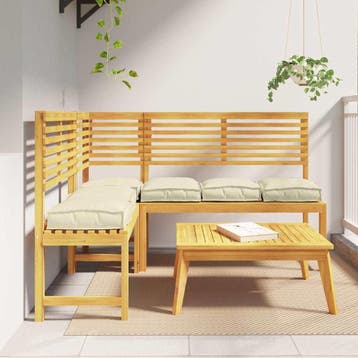 Lot 6 coussins Oxford creme - Prix casse, jusqua epuisement, Huis en Inrichting, Verzenden, Nieuw