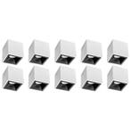 Opbouwspot 10 Pack - Pragmi Cliron Pro - GU10 Fitting - Mat, Verzenden, Nieuw
