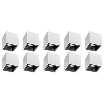Opbouwspot 10 Pack - Pragmi Cliron Pro - GU10 Fitting - Mat, Verzenden, Nieuw
