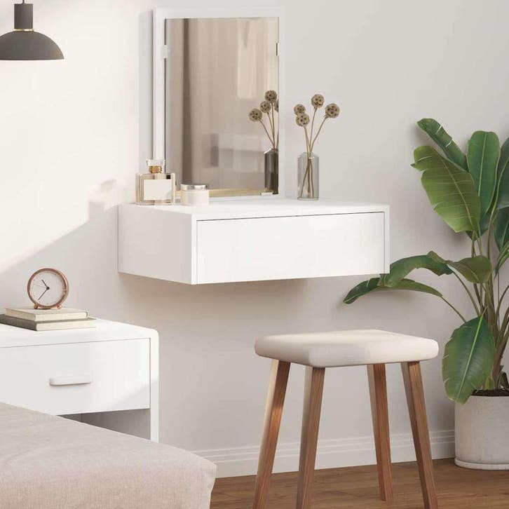 vidaXL Kaptafel Wit 60 x 40 x 70 cm Bewerkt hout, Maison & Meubles, Tables | Coiffeuses, Envoi