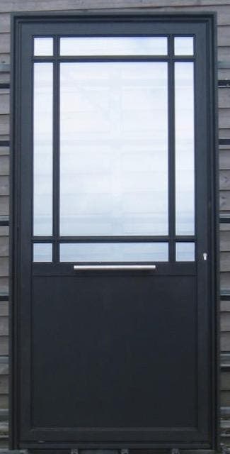 steellook aluminium buitendeur , deur 105 x 220 zwart 9005, Doe-het-zelf en Bouw, Deuren en Vliegenramen, 100 tot 120 cm, 215 cm of meer