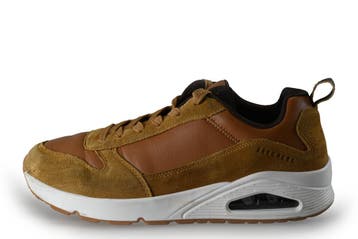 Skechers Sneakers in maat 43 Cognac, Kleding | Heren, Schoenen, Overige kleuren, Verzenden, Zo goed als nieuw, Skechers