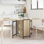 vidaXL Eettafel 144 x 60 x 75 cm Bewerkt hout Sonoma Eiken, Huis en Inrichting, Tafels | Eettafels, Verzenden, Nieuw