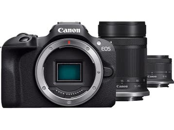Canon -  Hybride Camera Eos R100 + 18-45 Mm 55-210  - Zwart, Verzenden