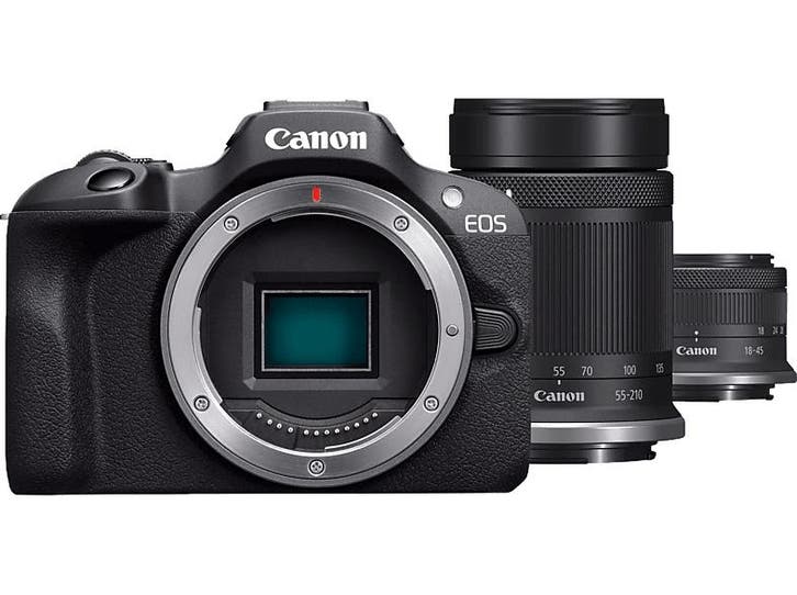 Canon -  Hybride Camera Eos R100 + 18-45 Mm 55-210  - Zwart, TV, Hi-fi & Vidéo, Appareils photo numériques, Envoi