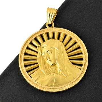 Pendentif - 18 carats Or jaune, Handtassen en Accessoires, Antieke sieraden