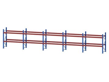 Palletstelling - 6 staanders 2000x1100mm - Tot. lengte: 10m5, Ophalen of Verzenden