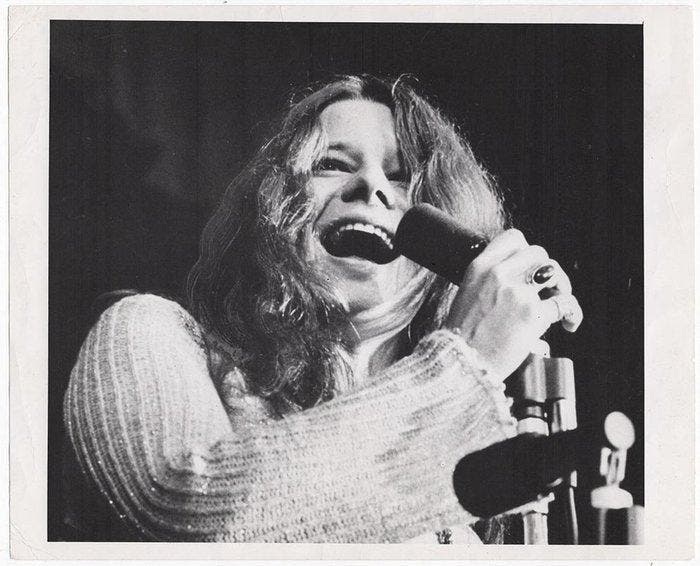 Elliot Landy - Janis Joplin performing live in 1975, Antiquités & Art, Art | Objets design