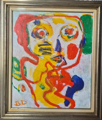Broer (van den) Dobbelsteen (1936-2019) - Figura astratta