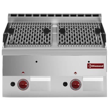 Lavasteengrill | PRO 600 | Gas | Oppervlak 2x 270x440, Verzenden