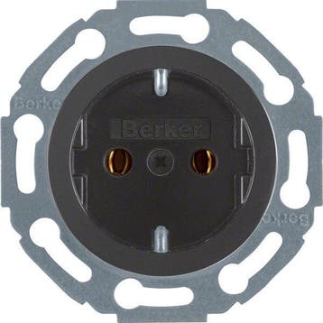 Hager Berker Wandstopcontact 1930/glas, Doe-het-zelf en Bouw, Verzenden, Nieuw