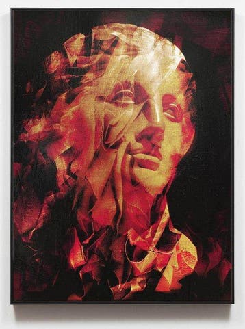 Dario Moschetta - Head 52B - Original Mixedmedia painting