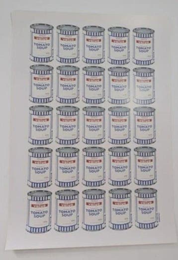 Banksy (1974) - Banksy Soup Cans (with Original POW Tube and, Antiquités & Art