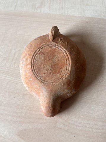 Oud-Romeins, Keizerrijk Terracotta Olielamp met Silenus