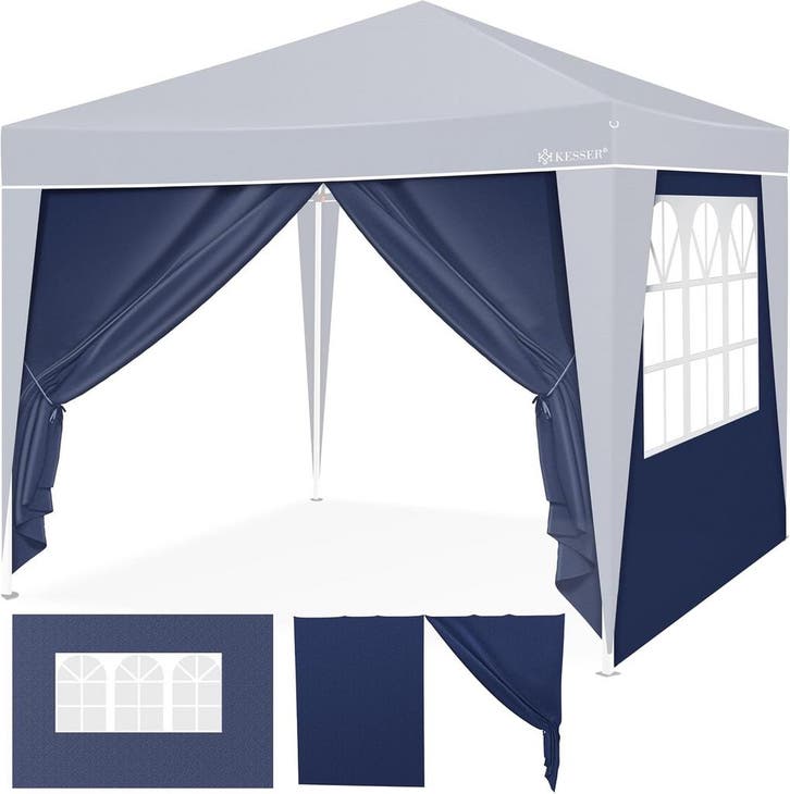KESSER® Zijwand voor paviljoen - 3x3m - Blauw, Jardin & Terrasse, Tonnelles, Envoi