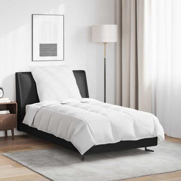 vidaXL Winter Duvet met kussen 2 st Wit Donsveer, Verzenden