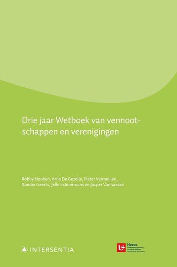 Drie jaar Wetboek van vennootschappen en verenigingen /, Verzenden, Robby Houben