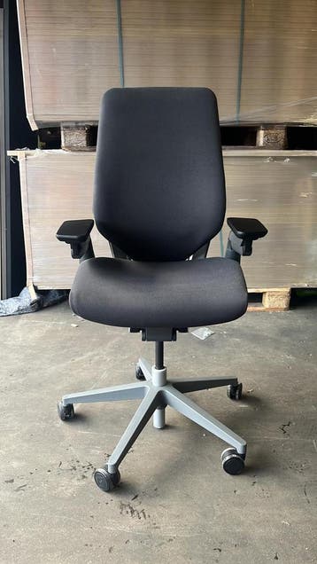 Steelcase Gesture Bureaustoel, Nieuwe Zwarte Stoffering, Verzenden, Zwart, Zo goed als nieuw, Bureaustoel
