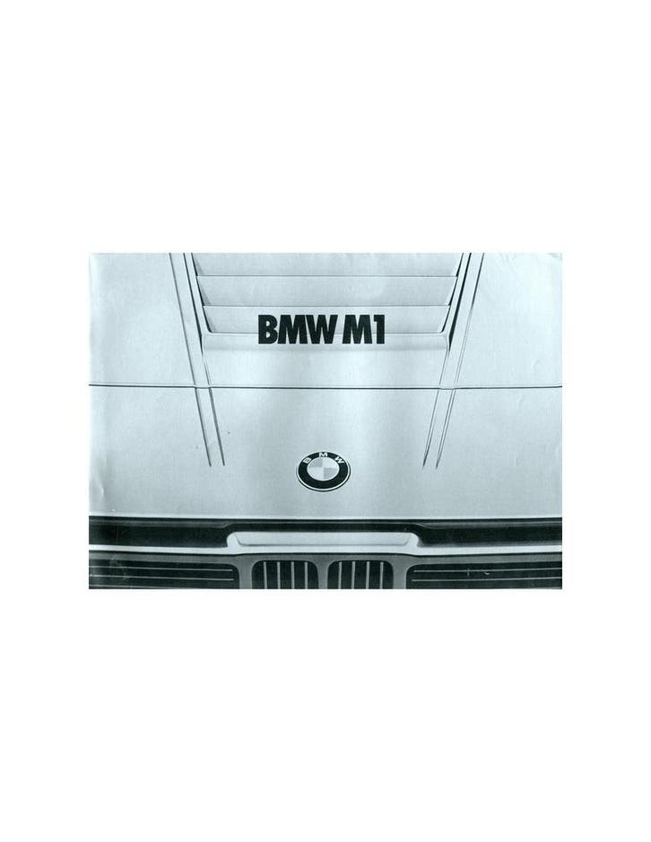 1978 BMW M1 BROCHURE NEDERLANDS, Livres, Autos | Brochures & Magazines, Enlèvement ou Envoi