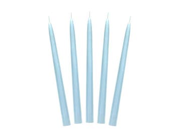 Kaarsen Blauw 24cm 10st, Verzenden