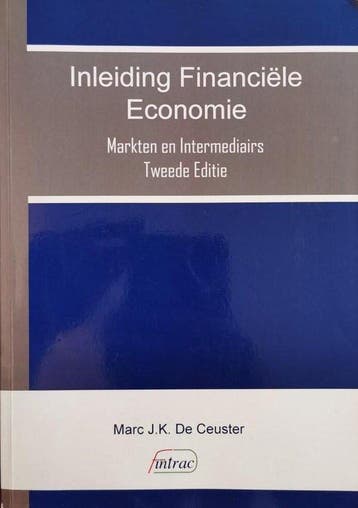 Inleiding Financiële Economie - Tweede Editie 9789081389730, Verzenden, Gelezen, Marc J.K. De Ceuster