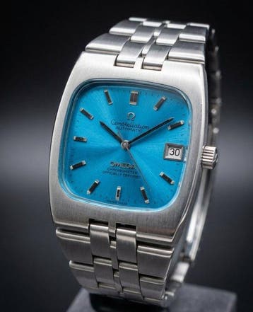 Omega - Constellation TV Screen Chronometer - Tiffany Blue, Nieuw
