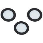 Set van 3 led spots inbouw mat zwart, Maison & Meubles, Cuisine | Éléments de cuisine
