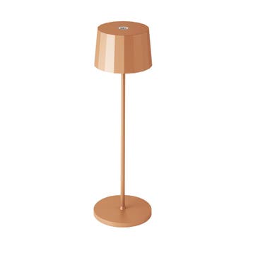 Tafel en bureaulampen Oplaadbare LED Tafellamp Lido Perzik O, Verzenden, Overige materialen, Nieuw, Modern