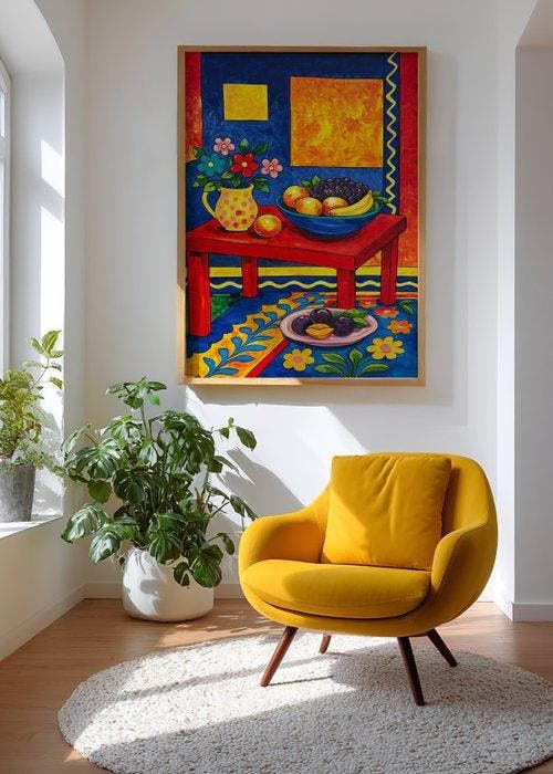 E. García - Bodegón tropical XL (no reserve), Antiek en Kunst, Kunst | Schilderijen | Modern