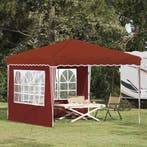 vidaXL Pop-up Feesttent 288 x 288 x 245 cm Terracotta Oxford, Verzenden, Nieuw