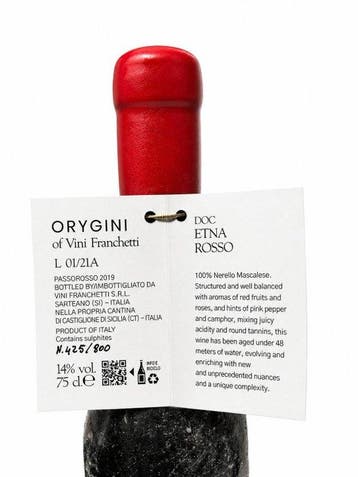 2019 Orygini, Vini Franchetti - Sicilië - 1 Fles (0,75, Nieuw