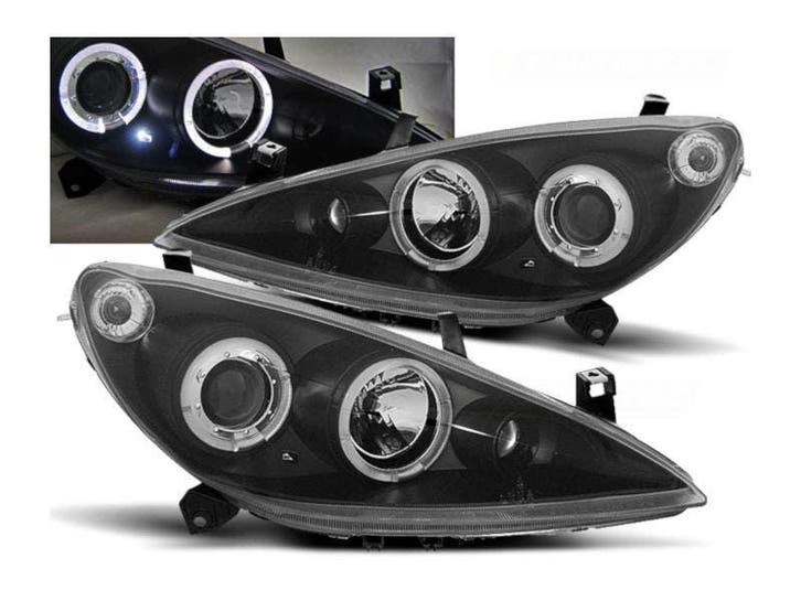Angel Eyes koplampen Black geschikt voor Peugeot 307, Autos : Pièces & Accessoires, Éclairage, Envoi