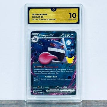 Pokémon Graded card - Gengar ex 090- 30th Anniversary –, Nieuw
