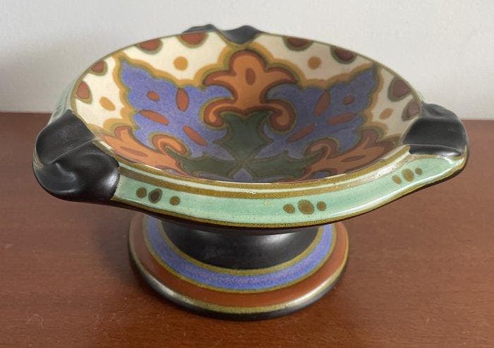 Plateelbakkerij Zuid-Holland - L. van Bovene - Asbak -, Antiek en Kunst, Kunst | Designobjecten