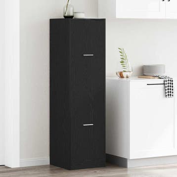 vidaXL Apotheekkast patroon patroon 40 x 41 x 144,5 cm Zwart, Verzenden, Nieuw