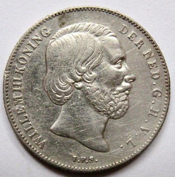 Nederland. Willem III. 1/2 Gulden 1863 (Zonder minimumprijs)