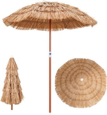 2dekans | Coast Parasol - Kantelbaar - Hawaï - Ø155cm -, Ophalen of Verzenden
