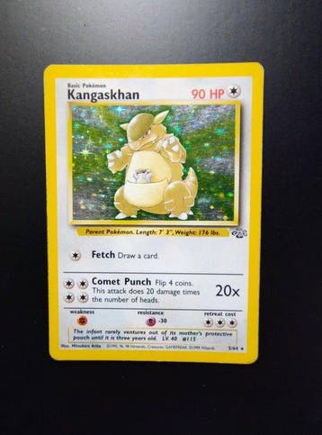 Pokémon - 6 Card - Kangaskhan Holo - Muk Holo - Jumpluff