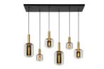 Hanglamp Lucide JOANET -  - 6xE27 - Fumé -, Huis en Inrichting, Lampen | Hanglampen, Verzenden, Nieuw