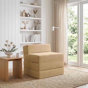 vidaXL Vouwbare Sofa Bed Lichtgroen Grijs 200 x 70 x 15 cm, Huis en Inrichting, Zetels | Zetels, Verzenden, Nieuw