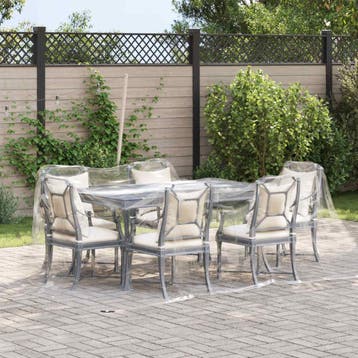 vidaXL Zeildoek 350 gsm Doorzichtig 5 × 3,5 m PVC, Verzenden, Nieuw