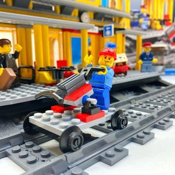Lego Set - 7997 - City - Trein station, Nieuw