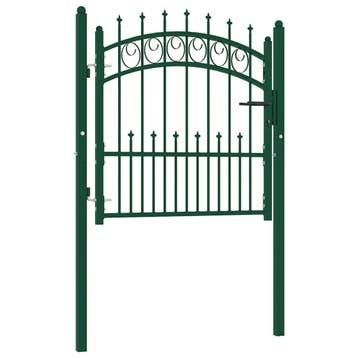 Groene hekpoort: retour deal, weg is weg! (tuinhek), Tuin en Terras, Verzenden, Spijlenhekwerk, Zo goed als nieuw, Overige materialen