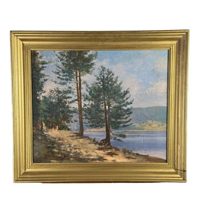 Mario Ridola (1890-1973) - Paesaggio - NO RESERVE, Antiquités & Art, Art | Peinture | Classique