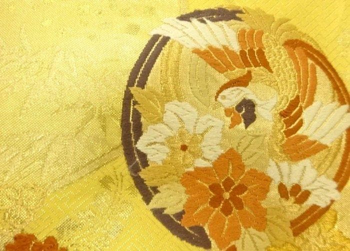 Nishijin Fukuro Obi kimono-riem Echt goud Karaori geweven, Antiquités & Art, Antiquités | Autres Antiquités