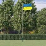 vidaXL Vlag met vlaggenmast Oekraïne 6,23 m aluminium, Divers, Drapeaux & Banderoles, Verzenden
